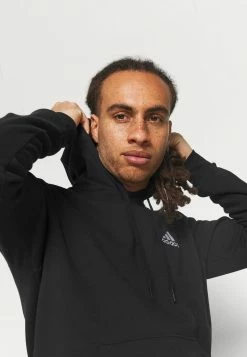 Adidas Performance FEELCOZY - Hoodie - Black/white -adidas Performance Shop bbd7664b433a4398a7aab80181f9321e