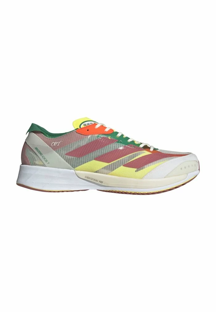 Adidas Performance ADIZERO ADIOS 7 - Minimalist Running Shoes - Red/yellow/green 8 Adidas Performance ADIZERO ADIOS 7 - Minimalist Running Shoes - Red/yellow/green - Image 6