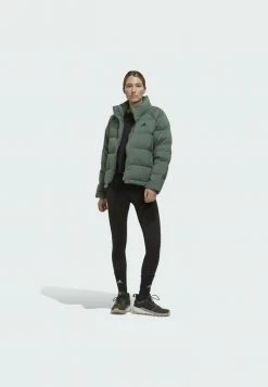 Adidas Performance HELIONIC - Down Jacket - Green -adidas Performance Shop bd731864ffe346be9f9f401ec719b701