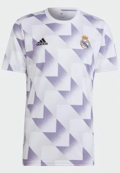 Adidas Performance REAL MADRID 22 PREMATCH SHIRT - Club Wear - White Dash Grey Magic Lilac -adidas Performance Shop be510d0319944b61874bf3d6a28a23ea