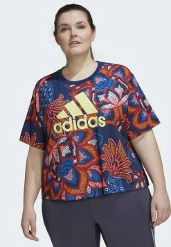 Adidas Performance FARM RIO GRAPHICS PLUS SIZE - Print T-shirt - Blue -adidas Performance Shop be56c62a638e45a4bd88b37bc7514563