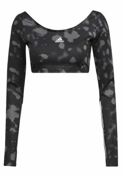 Adidas Performance HYPERGLAM CUT - Long Sleeved Top - Black -adidas Performance Shop be74c114a5514cac9a44613cde8f9f9d