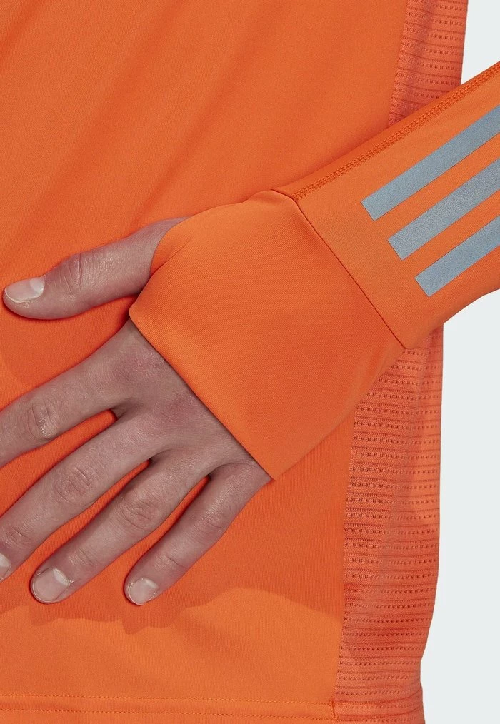 Adidas Performance RUN ICON FULL REFLECTIVE STRIPES - Long Sleeved Top - Orange 6 Adidas Performance RUN ICON FULL REFLECTIVE STRIPES - Long Sleeved Top - Orange - Image 4