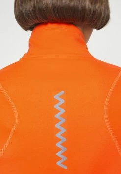 Adidas Performance FAST HALF-ZIP LONG SLEEVE - Long Sleeved Top - Orange -adidas Performance Shop bee9ffae2de24da4ba6f813fa807c93f