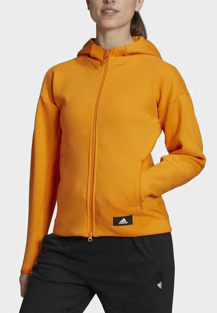 Adidas Performance W MISSION V FZ - Zip-up Sweatshirt - Orange 6 Adidas Performance W MISSION V FZ - Zip-up Sweatshirt - Orange - Image 4