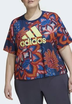 Adidas Performance FARM RIO GRAPHICS PLUS SIZE - Print T-shirt - Blue -adidas Performance Shop bf0f49047ed647789e8e8984de2616bb