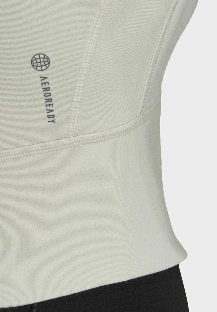 Adidas Performance AEROREADY STUDIO TRACK TOP - Zip-up Sweatshirt - Beige 9 Adidas Performance AEROREADY STUDIO TRACK TOP - Zip-up Sweatshirt - Beige - Image 7