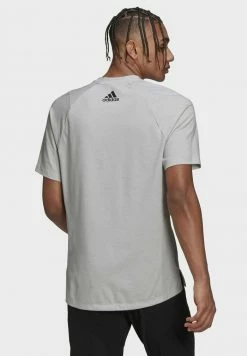 Adidas Performance TI BAR TEE - Print T-shirt - Grey -adidas Performance Shop c0008f544352438eb6c93ee1299070e0