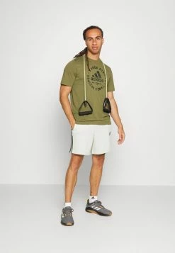 Adidas Performance ESSENTIALS FRENCH TERRY 3 STRIPES - Sports Shorts - Linen Green/green Oxide 8 Adidas Performance ESSENTIALS FRENCH TERRY 3 STRIPES - Sports Shorts - Linen Green/green Oxide -adidas Performance Shop c1b9654c37da42108742fb3768b55357