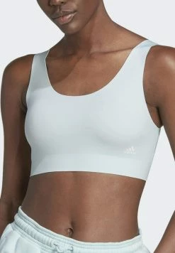 Adidas Performance PURELOUNGE - Sports Bra - Blue -adidas Performance Shop c1d057c9193a404cabe5fdfdd64425a7