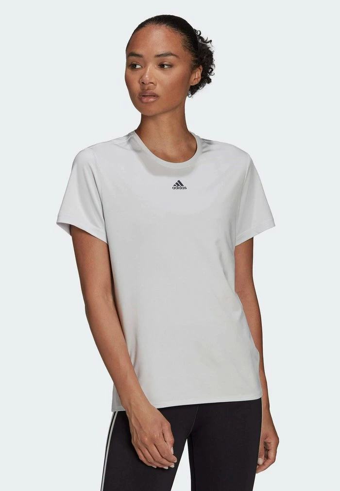 Adidas Performance AEROREADY - Basic T-shirt - Grey 3 Adidas Performance AEROREADY - Basic T-shirt - Grey