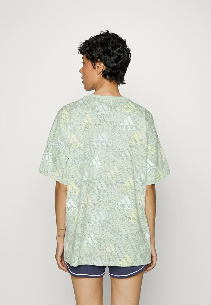 Adidas Performance W BLUV Q3 T B - Print T-shirt - Linen Green/multicolor/white 5 Adidas Performance W BLUV Q3 T B - Print T-shirt - Linen Green/multicolor/white - Image 3