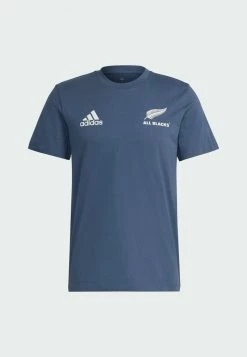 Adidas Performance ALL BLACKS RUGBY - Print T-shirt - Blue -adidas Performance Shop c2c4e08ce7534ab080debfef2af8457b