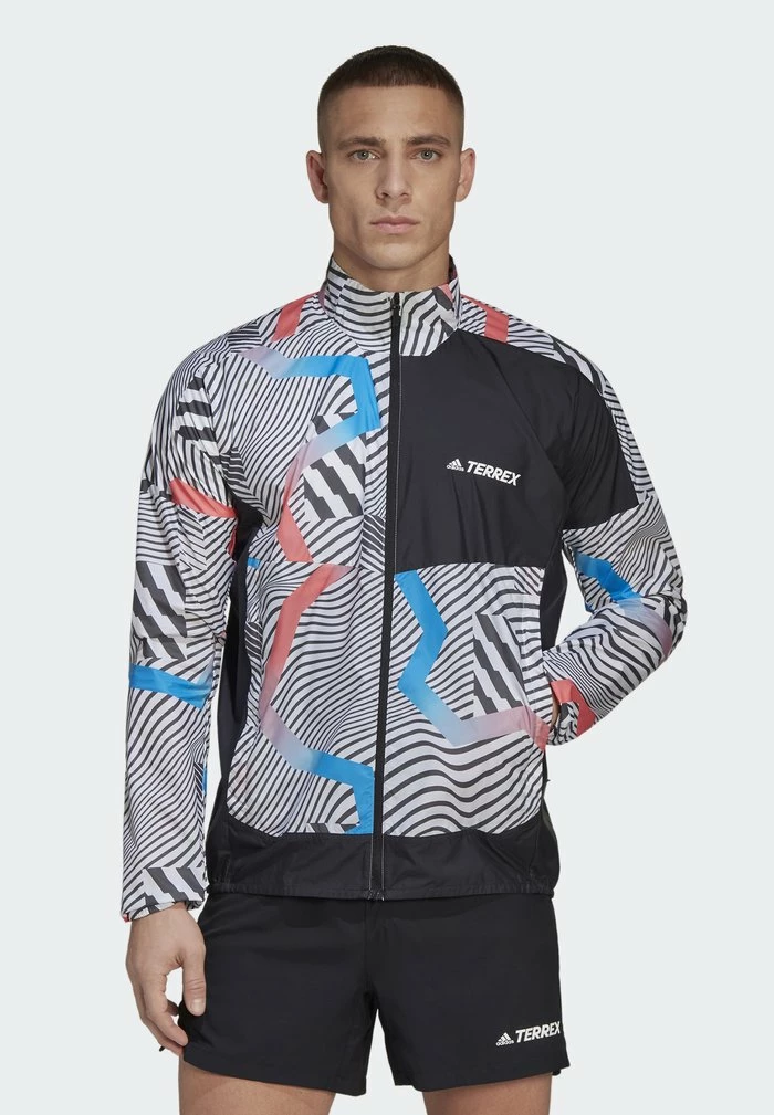 Adidas Performance TRAIL WIND J - Running Jacket - White/black 3 Adidas Performance TRAIL WIND J - Running Jacket - White/black