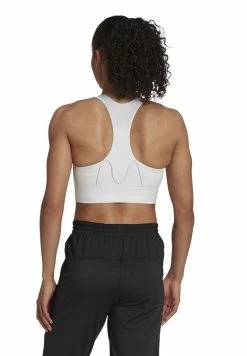 Adidas Performance RUN - Medium Support Sports Bra - White/black Reflective -adidas Performance Shop c2fe9af7083248889915f215525fb54b
