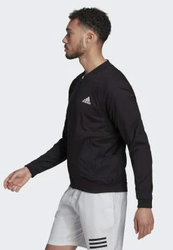 Adidas Performance TENNIS STRETCH-WOVEN - Bomber Jacket - Black -adidas Performance Shop c325dddf08a64acf92dd630dc79d8ab4
