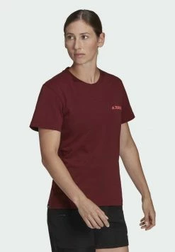 Adidas Performance GRAPHICS TEE - Print T-shirt - Red