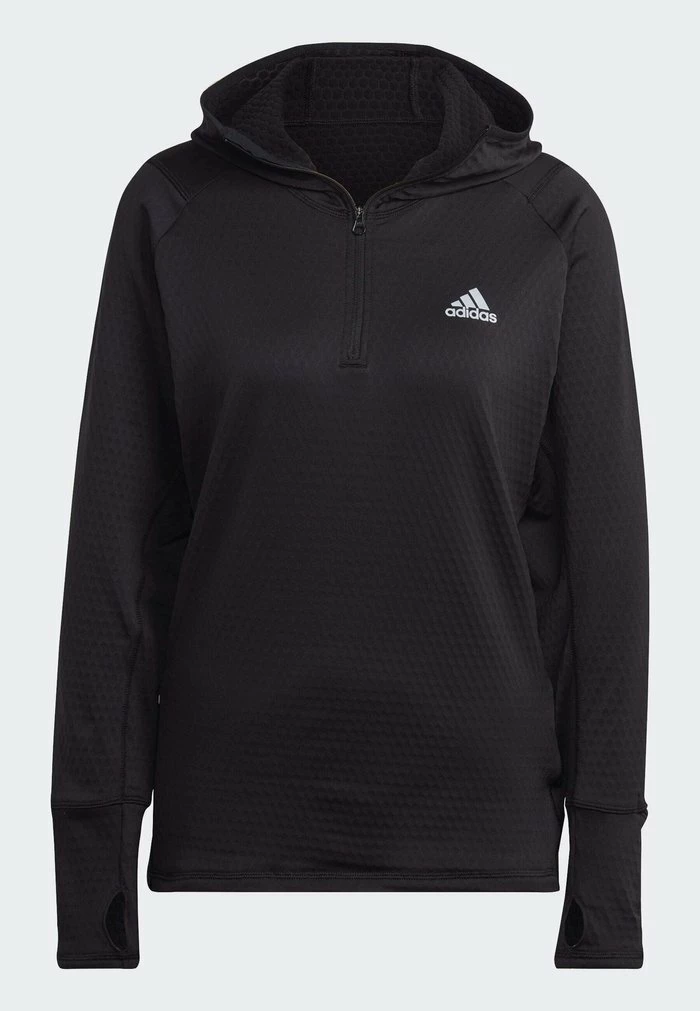 Adidas Performance X-CITY LONG SLEEVE - Fleece Jumper - Black 10 Adidas Performance X-CITY LONG SLEEVE - Fleece Jumper - Black - Image 8