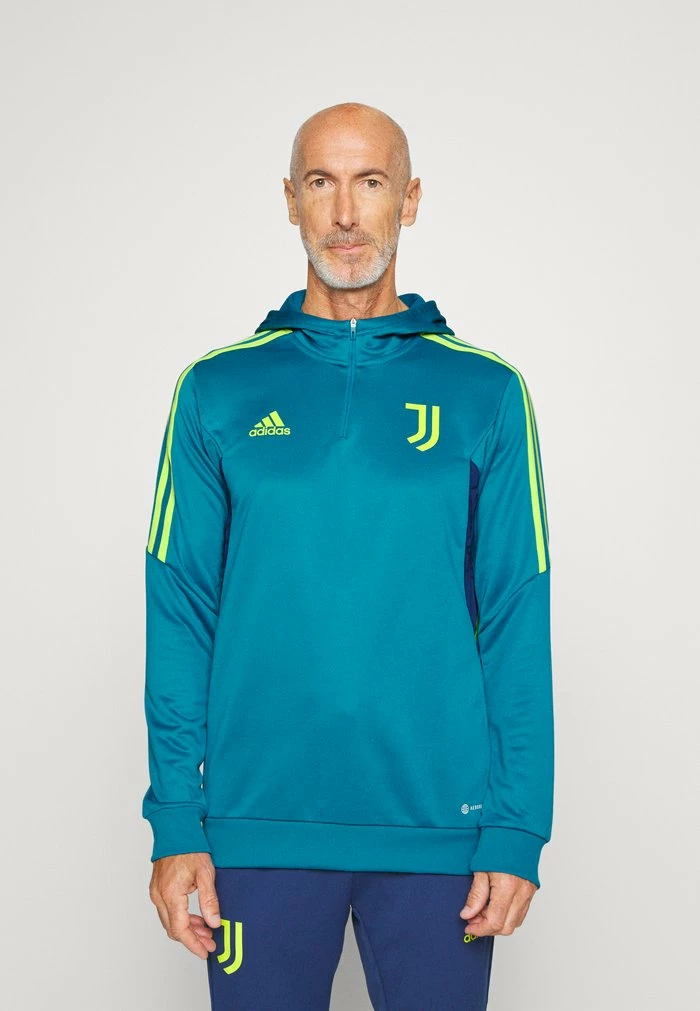 Adidas Performance JUVENTUS TURIN HOODY - Club Wear - Turquoise 3 Adidas Performance JUVENTUS TURIN HOODY - Club Wear - Turquoise