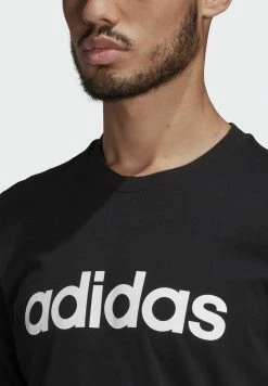 Adidas Performance M LIN SJ T - Print T-shirt - Black -adidas Performance Shop c3b903580e5f4ad2be3e6aa30ed5f84a