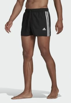 Adidas Performance 3 STRIPES CLASSICS PRIMEGREEN SWIM SHORTS - Swimming Shorts - Black