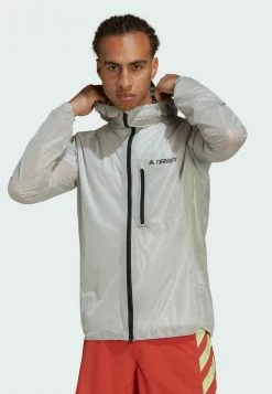 Adidas Performance TERREX AGRAVIC - Waterproof Jacket - White -adidas Performance Shop c47c1979ae0d43f29af69acc2e4af81c