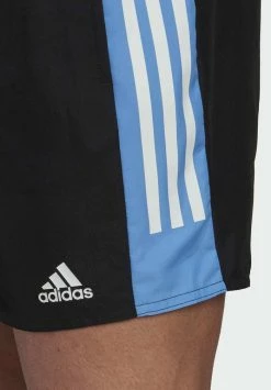 Adidas Performance COLORBLOCK STRIPES - Swimming Shorts - Black/blue -adidas Performance Shop c48c1be1b5c84a84acddd85becdddc02
