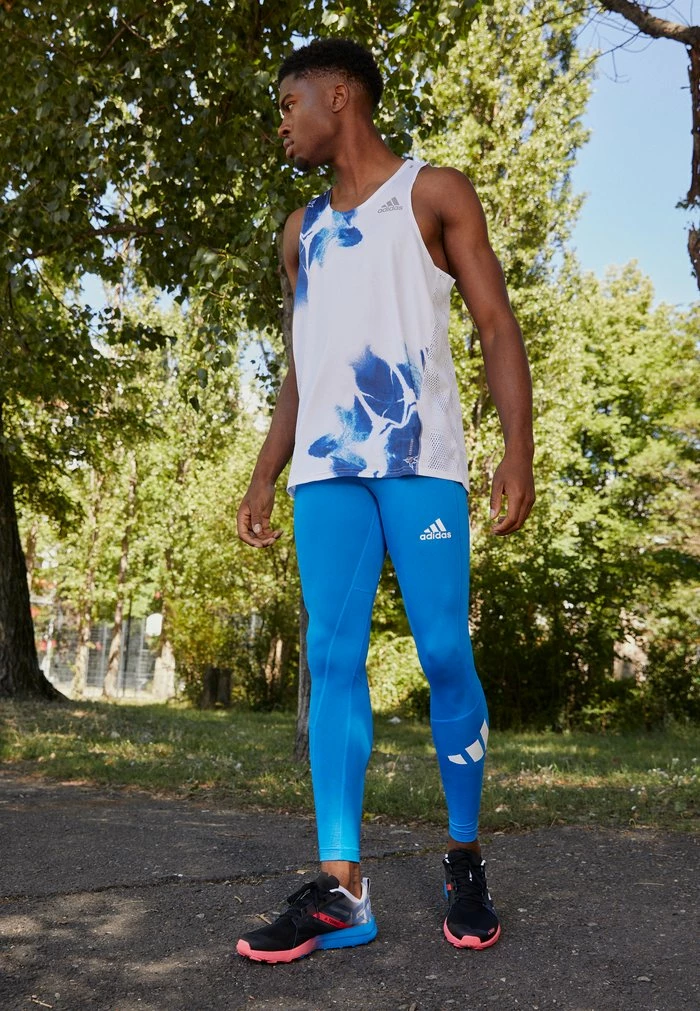 Adidas Performance FAST TANK - Top - White/team Royal Blue 3 Adidas Performance FAST TANK - Top - White/team Royal Blue
