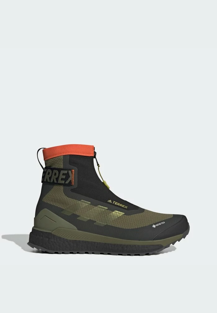 Adidas Performance TERREX FREE HIKER - Hiking Shoes - Focus Olive/pulse Olive/impact Orange 9 Adidas Performance TERREX FREE HIKER - Hiking Shoes - Focus Olive/pulse Olive/impact Orange - Image 7