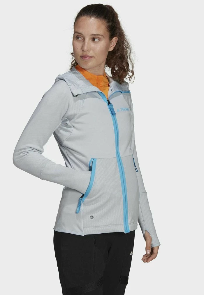 Adidas Performance TERREX TECH - Zip-up Sweatshirt - Blue 9 Adidas Performance TERREX TECH - Zip-up Sweatshirt - Blue - Image 7