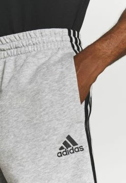 Adidas Performance ESSENTIALS FRENCH TERRY 3 STRIPES - Sports Shorts - Medium Grey Heather/black -adidas Performance Shop c5b9484dc4f3456ca4a25ce79f075a44