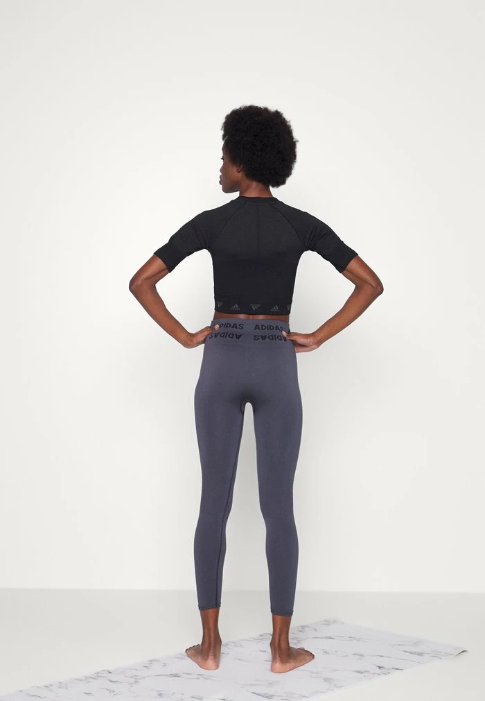 Adidas Performance Print T-shirt - Black/grey 5 Adidas Performance Print T-shirt - Black/grey - Image 3