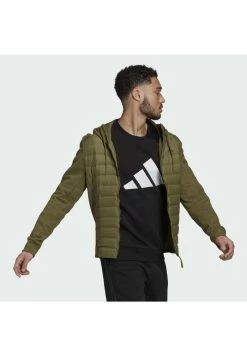 Adidas Performance VARILITE HYBRID - Down Jacket - Green -adidas Performance Shop c6c464cc01d6415d86967d376606bd6d