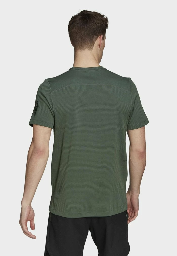 Adidas Performance WORKOUT FRONT RACK IMPACT PRINTED - Sports T-shirt - Green 4 Adidas Performance WORKOUT FRONT RACK IMPACT PRINTED - Sports T-shirt - Green - Image 2