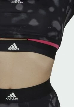 Adidas Performance HYPERGLAM CUT - Long Sleeved Top - Black -adidas Performance Shop c76b0ad537e541408deeec23793b916f