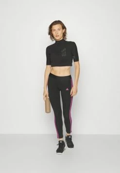 Adidas Performance Leggings - Black/semi Pulse Lilac -adidas Performance Shop c7b12cd8e92b4b9094b0c290197283ba