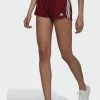 Adidas Performance PACER - Sports Shorts - Collegiate Burgundy/white