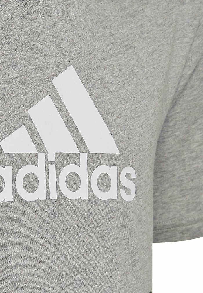 Adidas Performance TEE - Print T-shirt - Medium Grey Heather/white/black 5 Adidas Performance TEE - Print T-shirt - Medium Grey Heather/white/black - Image 3