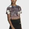 Adidas Performance ALLOVER PRINTED CROPPED - Print T-shirt - Brown 2 Adidas Performance ALLOVER PRINTED CROPPED - Print T-shirt - Brown -adidas Performance Shop ca3049cc6c834c51b7f0011ca4f67d31
