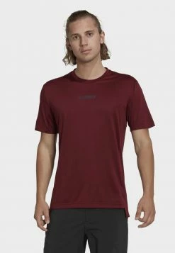 Adidas Performance MT TEE - Basic T-shirt - Burgundy