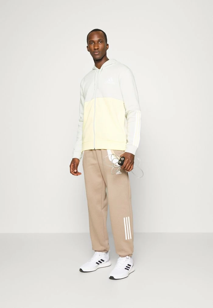Adidas Performance Zip-up Sweatshirt - Linen Green/almost Yellow 4 Adidas Performance Zip-up Sweatshirt - Linen Green/almost Yellow - Image 2