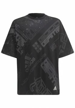 Adidas Performance ALLOVER PRINT - Print T-shirt - Black