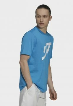 Adidas Performance THIEM - Print T-shirt - Blue -adidas Performance Shop cb61ae16cd2247c48fa6eac274247de4