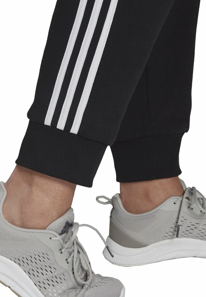 Adidas Performance ESSENTIALS 3-STRIPES FLEECE PLUS SIZE - Tracksuit Bottoms - Black/white 6 Adidas Performance ESSENTIALS 3-STRIPES FLEECE PLUS SIZE - Tracksuit Bottoms - Black/white - Image 4