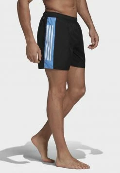 Adidas Performance COLORBLOCK STRIPES - Swimming Shorts - Black/blue -adidas Performance Shop cb9c40f9dfa44bbe995746df0584736a