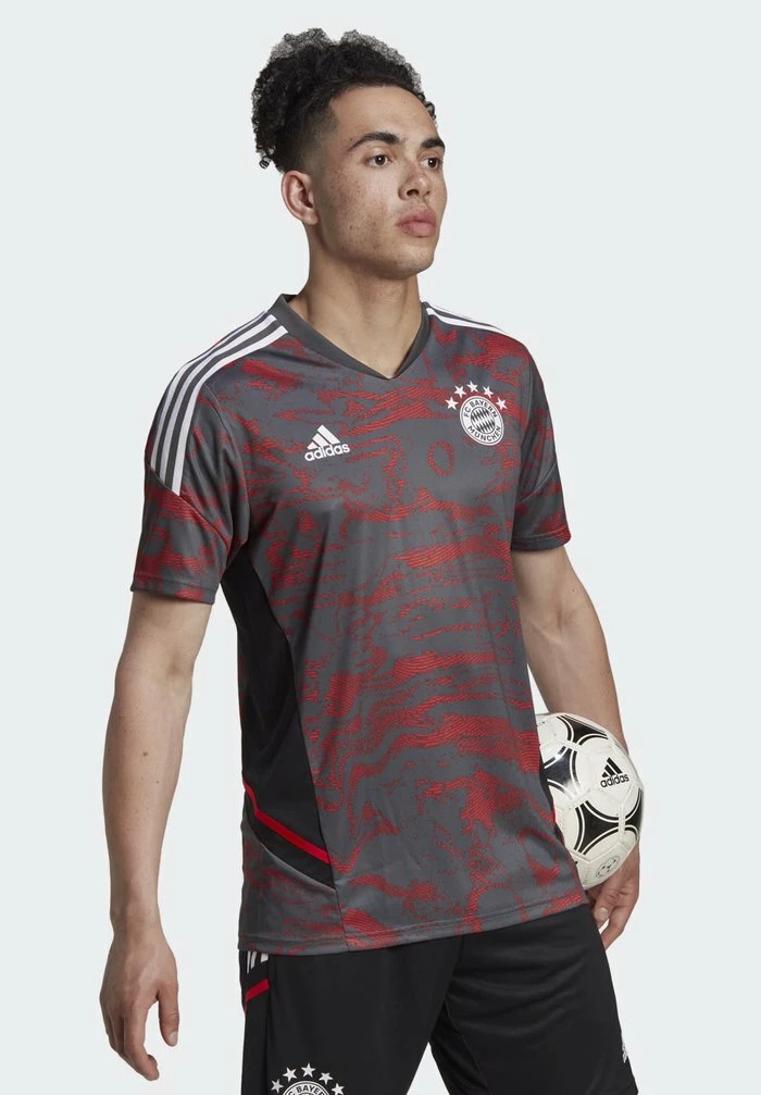 Adidas Performance FC BAYERN MÜNCHEN EU TRAININGS JERSEY - Sports T-shirt - Red/grey Six 7 Adidas Performance FC BAYERN MÜNCHEN EU TRAININGS JERSEY - Sports T-shirt - Red/grey Six - Image 5