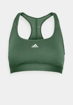 Adidas Performance Medium Support Sports Bra - Green Oxide -adidas Performance Shop cbbf1768b7354ced9ad44a3525042d0f