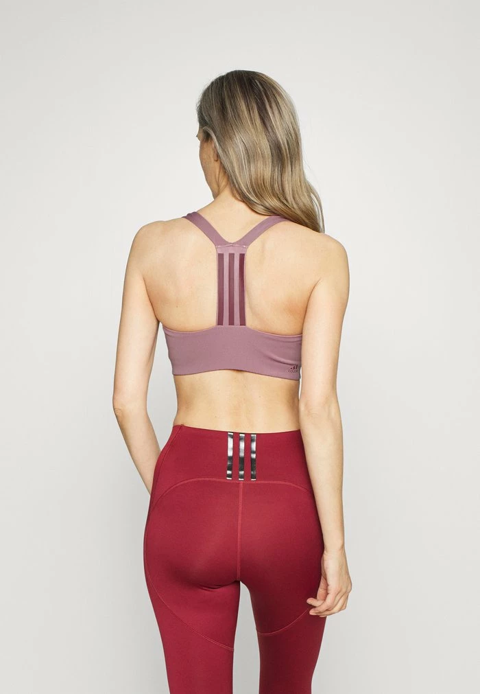 Adidas Performance Medium Support Sports Bra - Magic Mauve 5 Adidas Performance Medium Support Sports Bra - Magic Mauve - Image 3
