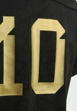 Adidas Performance MOTION SALAH STRIPES - Print T-shirt - Black -adidas Performance Shop cca355a1b9484244a4642f686e1de86b