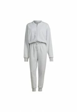Adidas Performance STUDIO LOUNGE 7/8 LENGTH ONESIE - Tracksuit - Grey -adidas Performance Shop cd3fb8f8c2ba4948b0a29cd22b982b6d